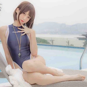 斗鱼签约模特Nagisa魔物喵，百万粉丝COS模特浮力姬，颜值身材大眼睛的白玉兔假杰杰1V1.38G